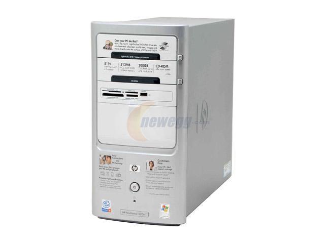 HP Desktop PC Pavilion a1020n (PS583AA) Intel Pentium 4 519 512MB DDR2 ...