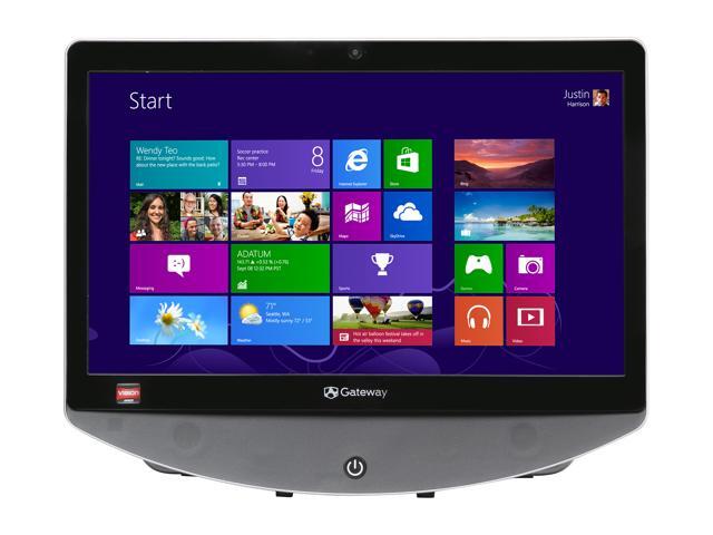 Refurbished Gateway All In One Pc Zx4250g Uw308 Fb R Amd Dual Core Processor E 350 1 60 Ghz 4gb Ddr3 500 Gb Hdd Amd Radeon Hd 6310 Windows 8 64 Bit Newegg Com