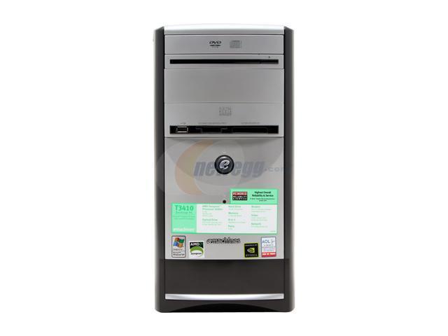 eMachines Desktop PC T3410 3400+ 512MB DDR 160GB HDD Windows XP Home ...