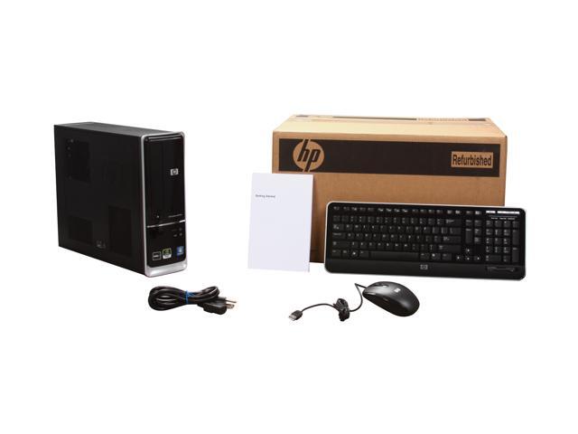 Open Box: HP Desktop PC Pavilion Slimline S5503W (BQ464AAR#ABA) AMD - View #3