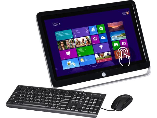 HP Pavilion TouchSmart 23-h038C 23" All In One Desktop PC with Intel Core i3-4130T 2.9Ghz, 4GB DDR3 RAM, 1TB HDD, DVDRW, Multimedia Card Reader, USB 3.0, Windows 8 Pro