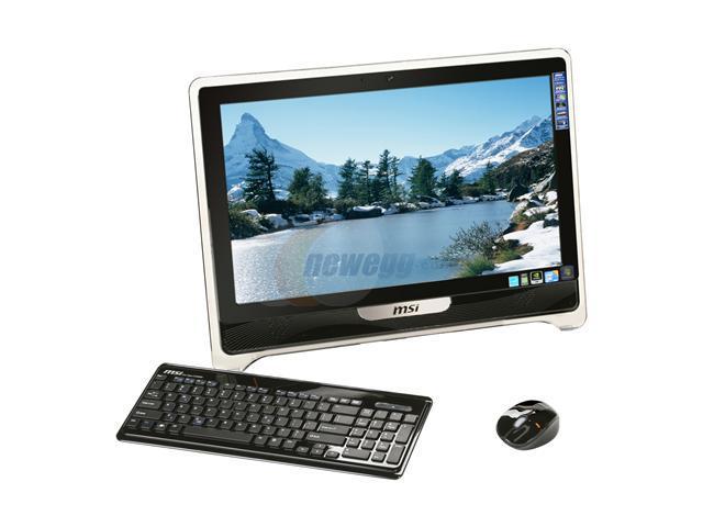 MSI Desktop PC Wind Top AE2220-25SUS Core 2 Duo (2.20GHz) 4GB DDR2 500GB HDD 21.5" Touchscreen Windows 7 Home Premium - Newegg.com