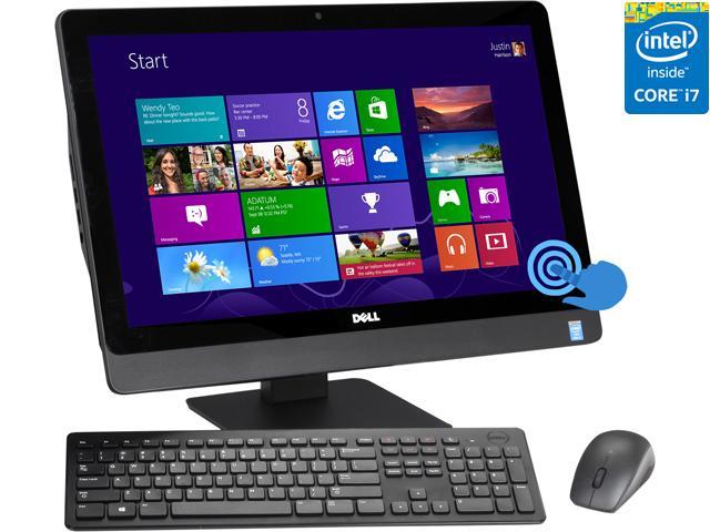 DELL All-in-One PC Inspiron One i5348-8889BLK Intel Core i7-4770S 12GB DDR3 1TB HDD 23" Touchscreen Windows 8.1 64-Bit