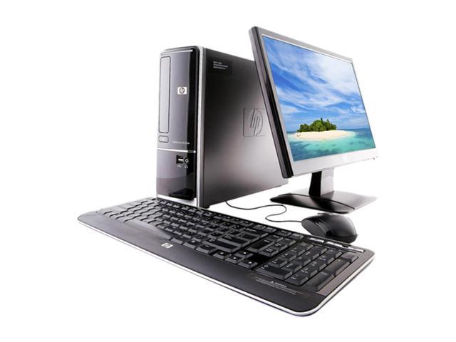HP Desktop PC Bundle Pavilion Slimline s5623w-b (BT448AAR#ABA) AMD Sempron 140 3GB DDR2 320GB HDD NVIDIA GeForce 6150 SE Windows 7 Home Premium 64-bit