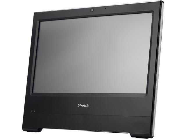 Fanless Shuttle XPC AIO X50V6 BLACK Intel Celeron 3865U Kabylake All-In-One Barebone PC IP54 Certified VESA compatible