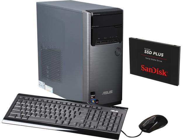 ASUS Desktop PC M32BF-US008O A8-Series APU A8-5500 (3.2 GHz) 4 GB DDR3 1 TB HDD AMD Radeon HD 7560D Windows 7 Home Premium 64-Bit
