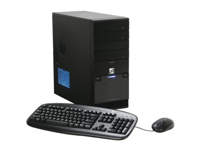 CyberpowerPC Desktop PC Gamer Infinity 3300 Intel Core 2 Quad Q6600 4GB DDR2 500GB HDD Intel GMA 3100 Windows Vista Home Premium