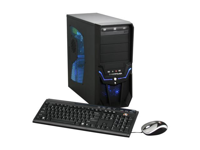 CyberpowerPC Desktop PC Gamer Ultra 2038 AMD Athlon II X4 630 4GB DDR2 500GB HDD NVIDIA GeForce G210 Windows 7 Home Premium 64-Bit