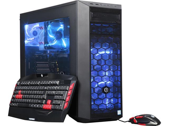 CyberpowerPC Desktop PC Gamer Xtreme 1526 Intel Core i7-6800K 16GB DDR4 1TB HDD 240 GB SSD GeForce GTX 1060 Windows 10 Home 64-Bit