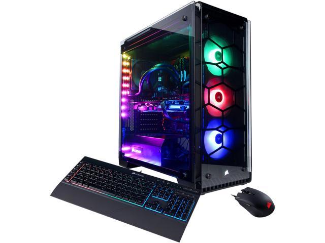 CyberpowerPC Desktop Computer Crystal Gaming Series Basic CCS2000 Intel ...