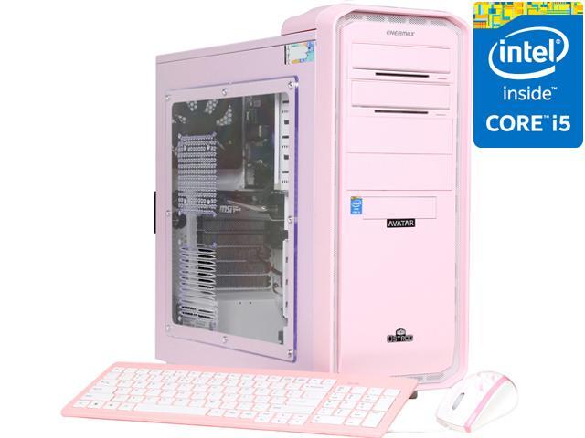 Avatar Desktop PC Pink PC Gaming I5-4566pink Intel Core i5-4570 8GB DDR3 1TB HDD NVIDIA GeForce GTX 660 Windows 8 64-bit
