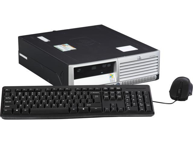 HP DC7100 [Microsoft Authorized Recertified] Small Form Factor Desktop PC with Pentium 4 2.8GHz, 2GB RAM, 80GB HDD, DVDROM, Windows 7 Home 32-Bit