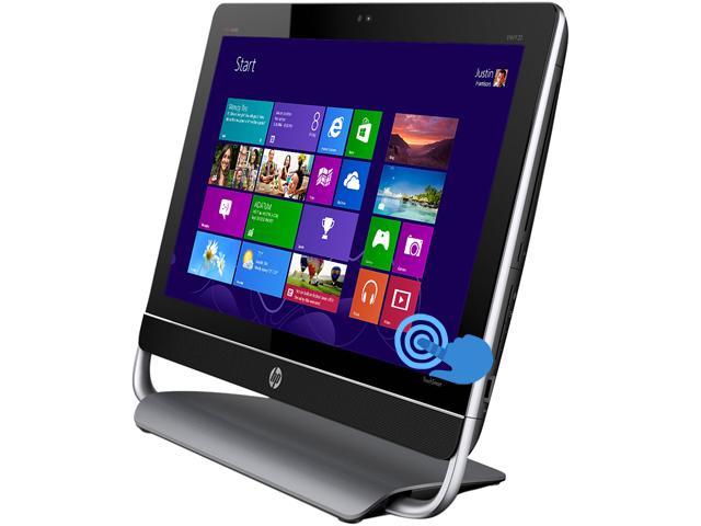 HP Envy 23-D065 TouchSmart 23" All-in-One Touchscreen Desktop PC with Quad Core Intel Core i7-3770S 3.1Ghz (3.9Ghz Turbo), 4GB DDR3 RAM, 2TB 7200RPM HDD, BluRay/DVDRW Combo, Windows 8 Pro 64 Bit