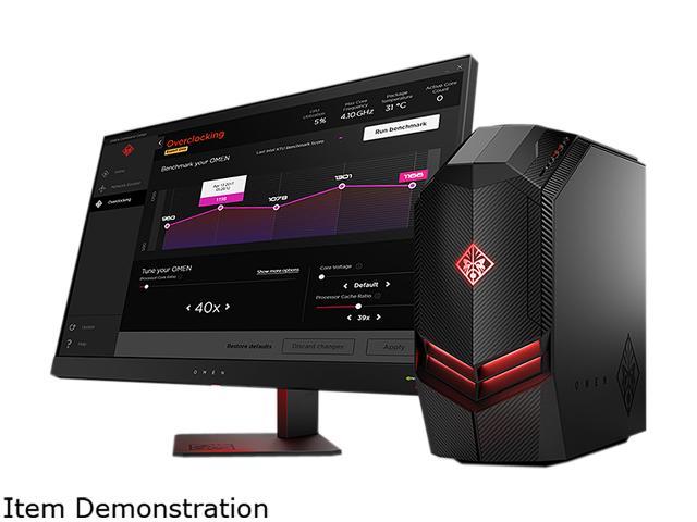 HP Desktop Computer Omen 880-049 Ryzen 7 1800X (3.60GHz) 16GB DDR4 1TB ...