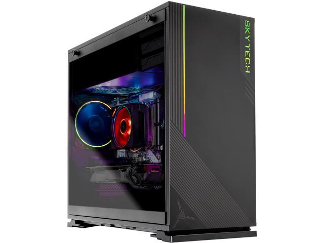 SkyTech - Gaming Desktop PC - AMD Ryzen 7 3700X (8-Core 3.6 GHz), NVIDIA  GeForce RTX 2080 SUPER (8 GB), 16 GB DDR4, 1 TB SSD, AMD B450, Windows 10  Home 64-bit, Azure - Newegg.com