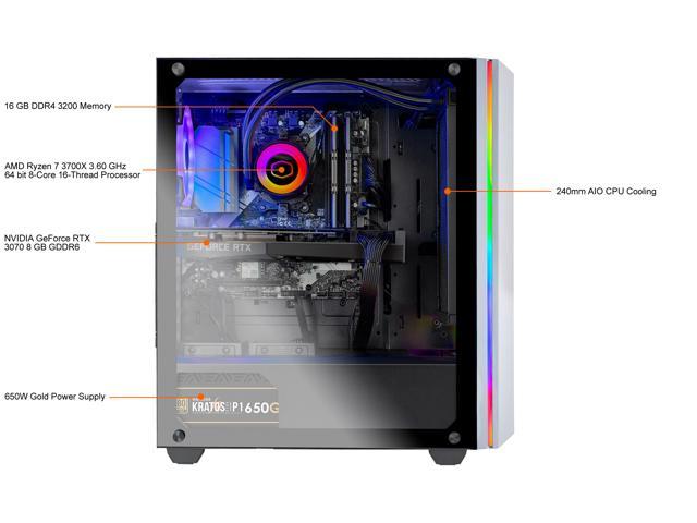 Skytech Chronos Gaming Computer PC Desktop - AMD Ryzen 7 3700X