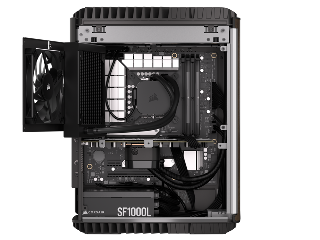 CORSAIR ONE i500 Wood Dark PC - Liquid Cooled Intel Core i9 14900K CPU ...