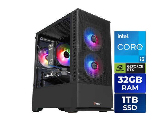 ABS Cyclone Aqua Core i5-14400F RTX 5060 Gaming Desktop for $1,130 + free shipping
