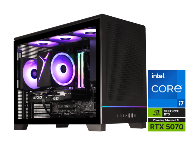 STORMCRAFT Gaming PC VIPER Intel Core i7 14700F NVIDIA GeForce RTX 5070 - AI Powered 32GB DDR5 6000MHz RGB 2TB NVMe SSD 850W PSU Windows 11 Home