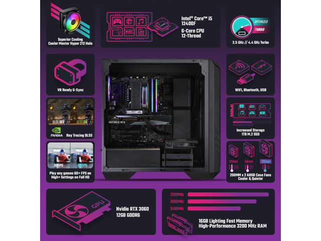 Cooler Master Gaming Desktop HAF 5 PRO AYG-H5I7-NB11N-N1 Intel