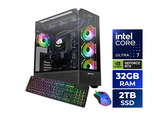 iBUYPOWER Gaming Desktop PC Intel Core Ultra 7 270K Plus 32GB DDR5 2TB SSD GeForce RTX 5080
