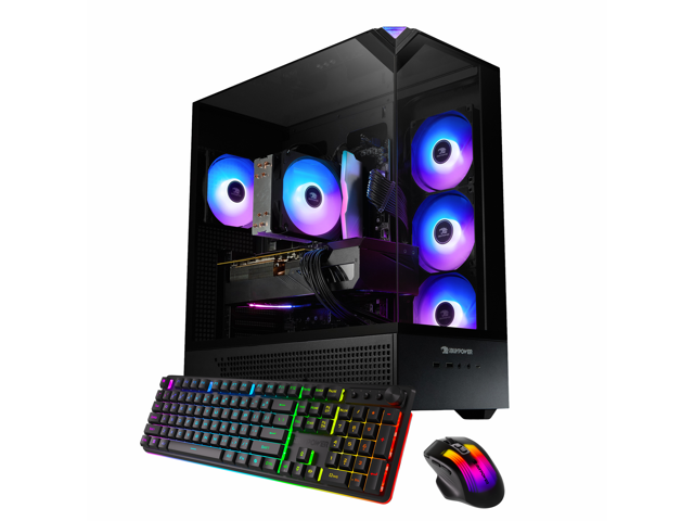 iBUYPOWER Element Gaming PC Desktop  EBA5R96XT02 AMD Ryzen 5 8400F 16GB DDR5 1TB NVMe SSD AMD Radeon RX 9060 XT