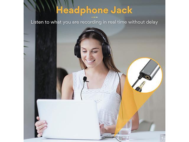 Maono AU-UL20 USB Lavalier Microphone with Headphones Jack - Newegg.ca