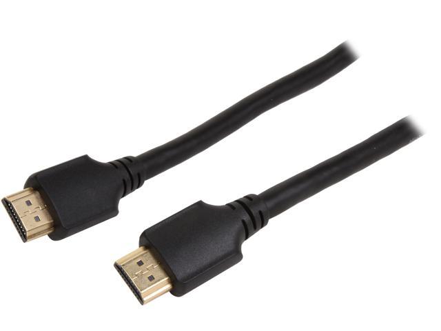 C2G 50603 6.56 ft. (2.0m) Black Connector 1: (1) HDMI Male Connector 2: (1) HDMI Male Select High Speed HDMI Cable with Ethernet Male to Male