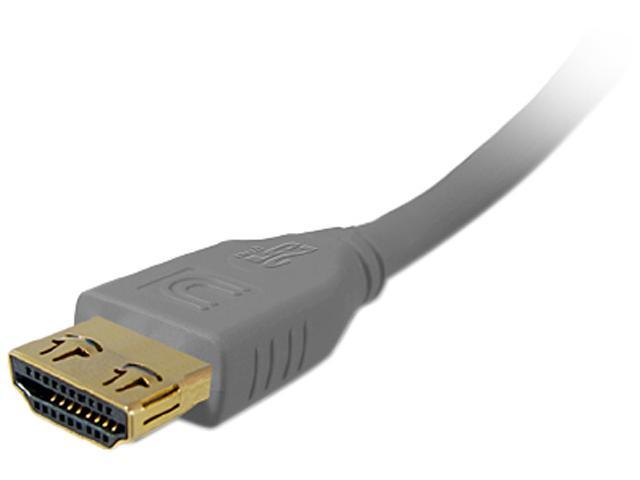 Comprehensive HD-HD-6PROGRY 6 ft. Gray Connector on First End: 1 x HDMI Male Digital Audio/Video Connector on Second End: 1 x HDMI Male Digital Audio/Video Pro AV/IT High Speed HDMI Cable with ProGrip, SureLength