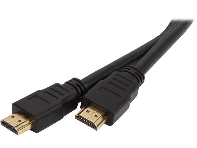Rosewill HDMI Pro-25 - 25-Foot Black High Speed HDMI Cable with 3D & 4K Supported, 10.2 Gbps Transfer Rate - Male to Male