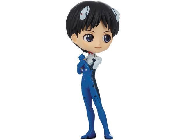 Banpresto - Q Posket, Evangelion Movie, Figura Di Shinji Ikari Versione A, Multicolore, Supporto Incluso