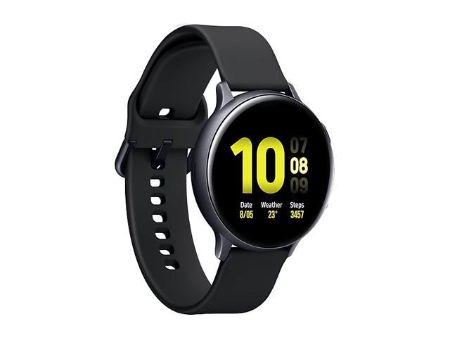 Samsung+Galaxy+Watch+Active+2+SM-R820+44mm+Aluminum+Case+with+Sport+Band+Smartwatch+-+Aqua+Black+%28Bluetooth%29  for sale online