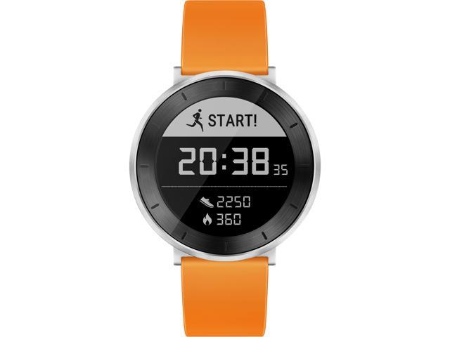 Huawei Fit Smart Fitness Watch (Moonlight Silver with Orange Sport Band, Small) with Continuous Heart Rate Monitor (US Warranty)