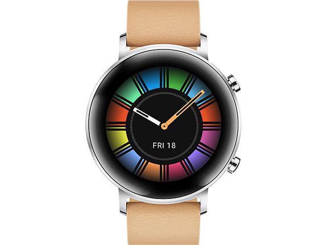 skud motto talent HUAWEI Watch GT 2 Classic 42mm Gravel Beige, 1-week Battery, Leather Strap,  up to 500 Song Storage, GPS (Canada Warranty) Wearable Technology -  Newegg.com