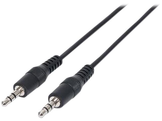 MANHATTAN 334594 6 ft. 3.5mm Mini Stereo Cable Male to Male