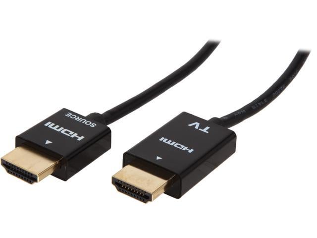NTW NHDMI4S-03M/36C 9.8 ft. Black HDMI to HDMI Ultra Slim #36AWG XXS HDMI Cable (Black) Male to Male