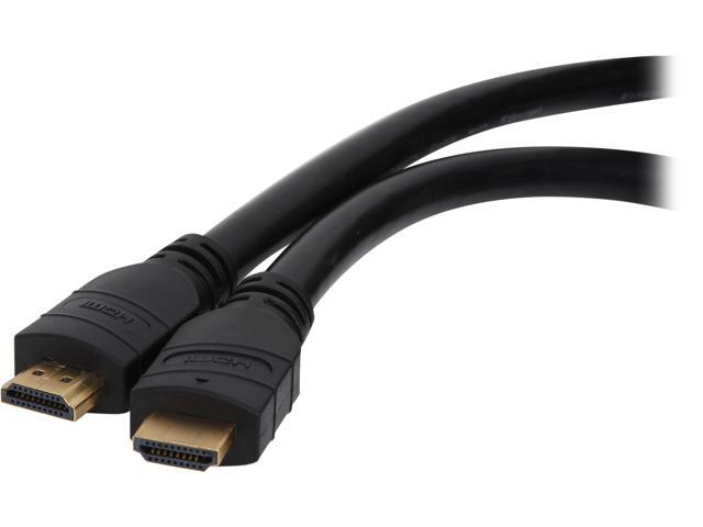 NTW NHDMI4-015/24C 15 ft. HDMI 1.4V High Performance HDMI Cable 24 AWG w/CL2 Fire Safety Rating, Ethernet, Gold Plated Male to Male