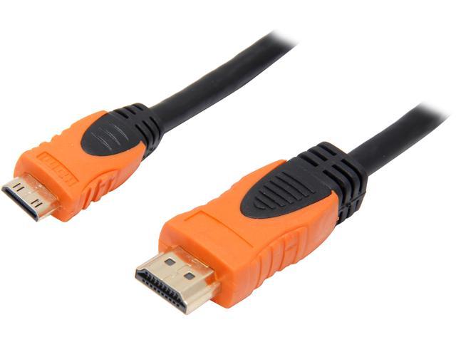 VCOM VC-HDMI/MI 6 ft. 2-Tone HDMI 1.3V to Mini HDMI High Speed with Ethernet HDMI® 1.3V to Mini HDMI® High Speed with Ethernet Cable,Gold Plated Male to Male