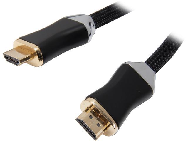 VCOM VC-H14/15M 15 ft. Black HDMI 1.4V Type A to A High Speed with Ethernet Pure Copper HDMI® 1.4V Type A to A High Speed with Ethernet Pure Copper Cable Gold Plated Male to Male