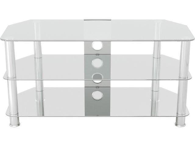 AVF SDC1000CMCC-A up to 50" Classic - Corner Glass TV Stand with Cable Management