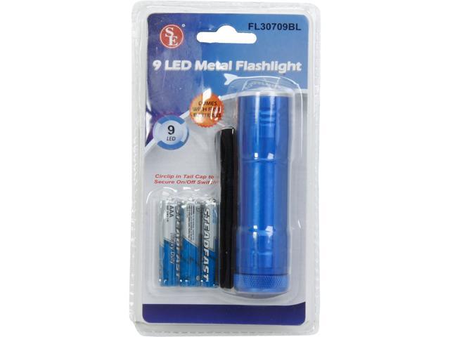 Nippon Labs FLM-30709BL 9 LED Premium Quality Flashlight 3.5" in Blue Color