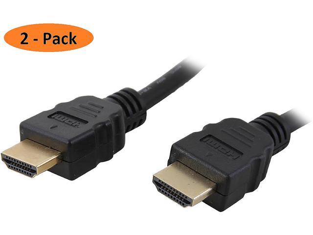 Nippon Labs HDMI-HS-6-2P 6 ft. HDMI 2.0 Cable, High-Speed HDTV Cable, Supports Ethernet, 3D, 4K and Audio Return, 2 Pack, 6 Feet