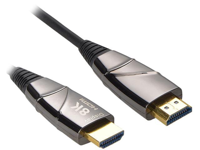 Nippon Labs 30ft. 8K High Speed AOC Fiber Optic HDMI 2.1 Cable - High Speed 48Gbps 8K(7680 x 4320)@60Hz, HDCP 2.2, YCbCr 4:4:4, CL3 Rated Active optical cable - 60HDMI-AOC-8K-30 (anti-static bags)