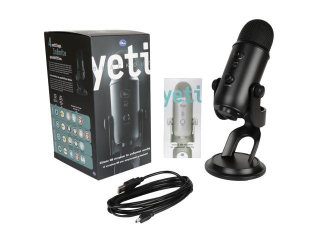 Blue Microphones Yeti Usb Microphone Blackout Edition Newegg Com