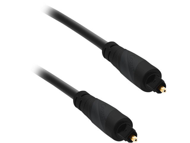 50FT TOSLINK Fiber Optic Digital Audio SPDIF Cable – Gold Plated, Male To Male