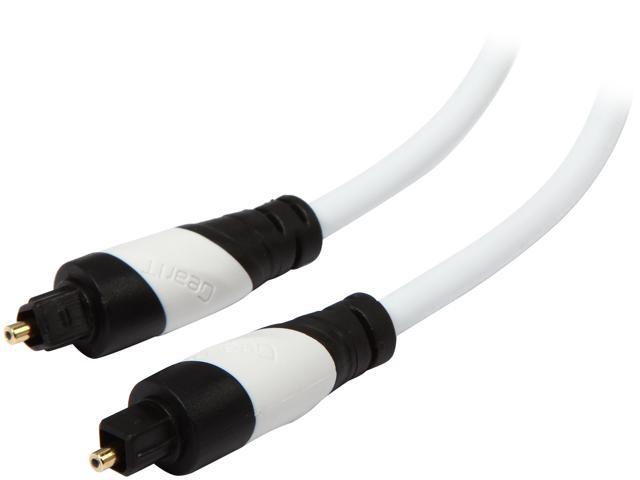 GearIT Model GI-TOSLINK-WH-25FT 25ft Gold-Plated Digital Optical Audio Toslink Cable
