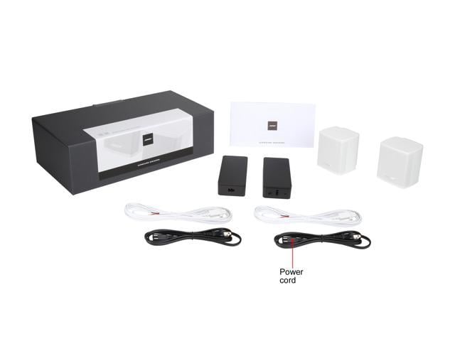 Bose - Surround Speakers 120-Watt Wireless Home Theater Speakers (Pair) -  White