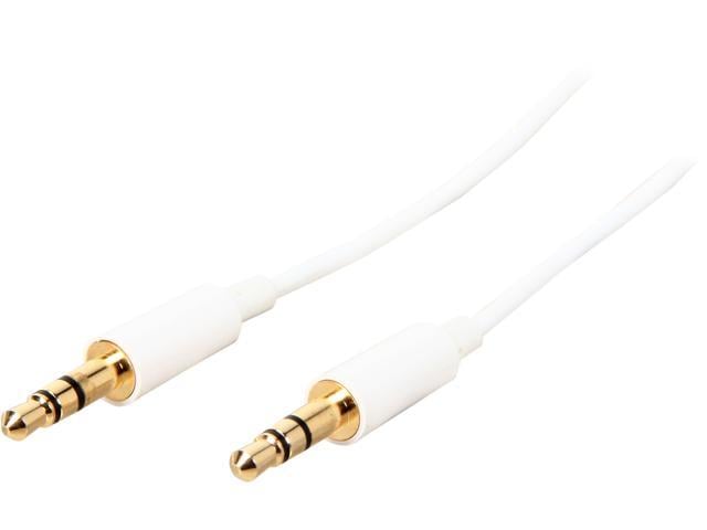 StarTech.com MU1MMMSWH 3.3 ft [1 m] 3.5mm Stereo Audio Cable - Male to Male