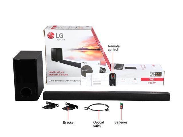LG Electronics SH2 2.1 Channel 100W Sound Bar 2016 Model