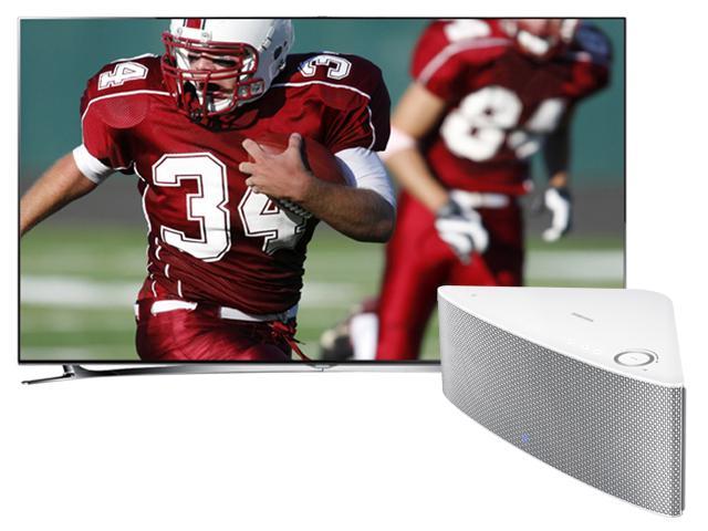 Samsung 60" Class 1080p 240Hz Smart 3D LED TV/Shape Wireless Speaker(White) Bundle - UN60F8000/WAM751